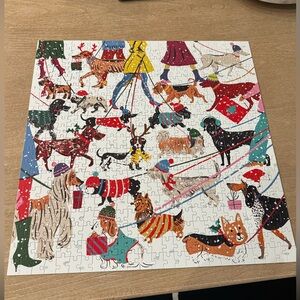 Alison Winter Dog puzzle 500 piece